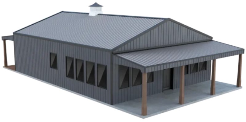 Small Two Bedroom Ranch Home 30x40 Metal Homes | Metal Building with Living Quarters | Custom Designs