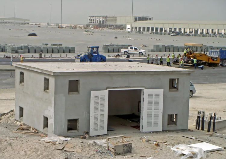 32_Sets_Steel_Reefer_Gantries_Supply_Hidd_Port_Bahrain_15_Reefer-Stack-Sub station