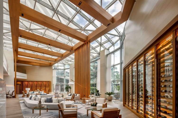 Atrium, Façade and Canopies For  Beach Residences | Architecturally Exposed Steel 