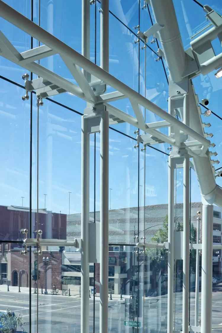 Atriums Point Supported Glass Façade Metal Works  | Architecturally Exposed Steel