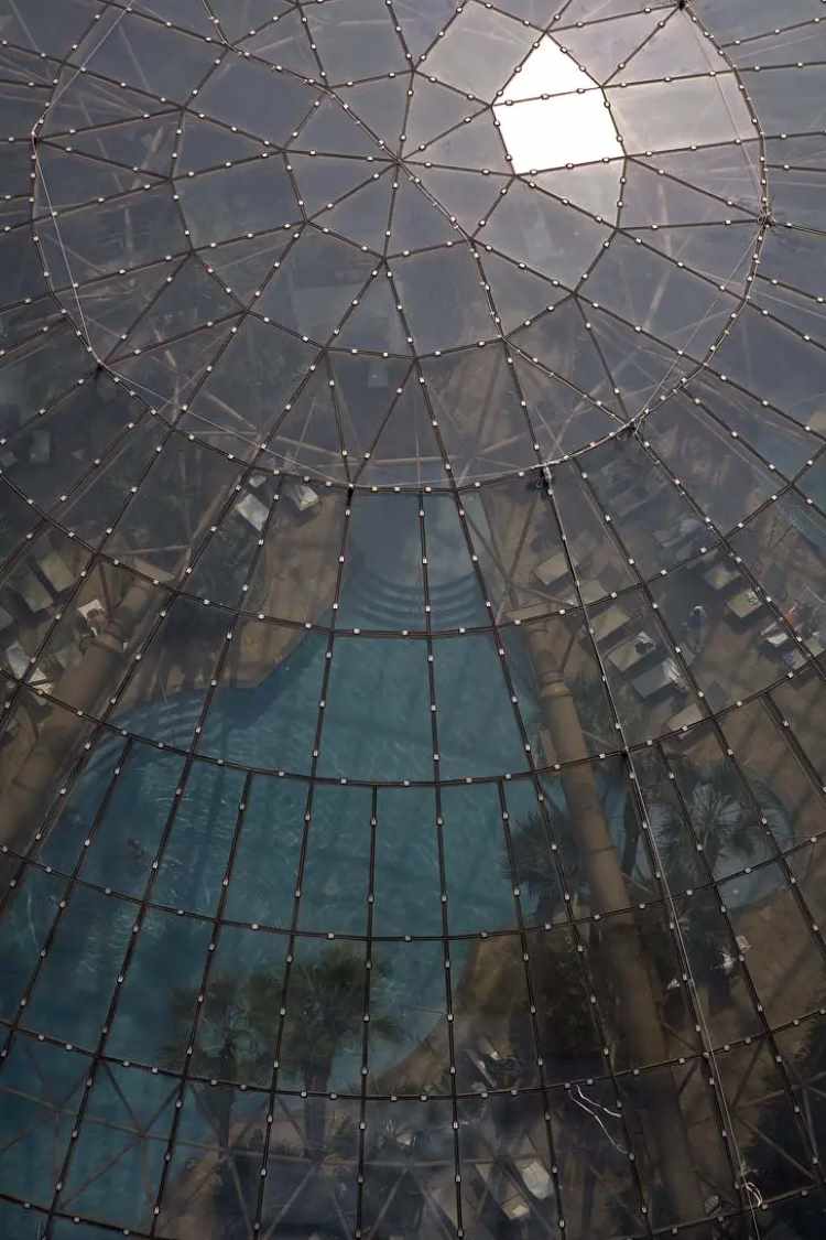 Atriums Single Layer Dome with Lightweight Trussing Structure  | Architecturally Exposed Steel 