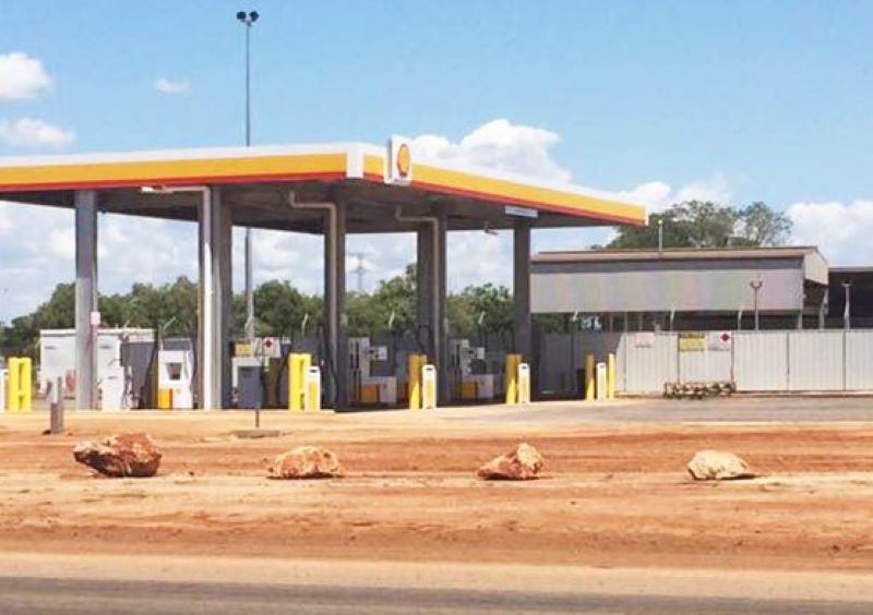 Steel Structure Small Petrol Station Canopy 10mx9mx5m