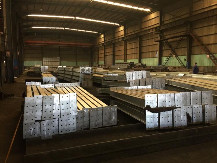 Container Reefer Rack Steel Scalffolding,Shuaiba Container Terminal,Kuwait: Structures Fabrication,Galvanization and Packing and Container Under-going  