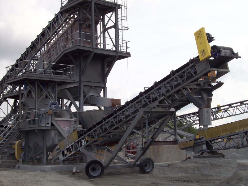 Screen Station Buildings and Screen Feed&Discharge Conveyors Steel Structures: Radial Stacking Conveyors For Mines | Radial Stackers 