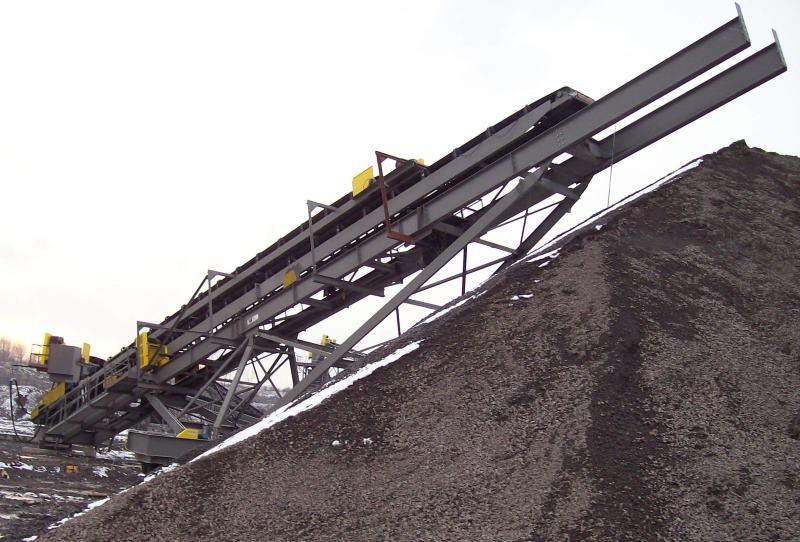 Screen Station Buildings and Screen Feed&Discharge Conveyors Steel Structures: 36” x 100’-150’ Telescoping Radial Stacker 